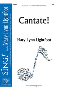 Cantate! SAB choral sheet music cover Thumbnail